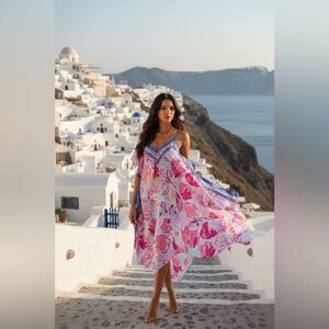 Very HTF Lilly Pulitzer Rene Silk Handkerchief Dress Size S Multi Jam Out NWT